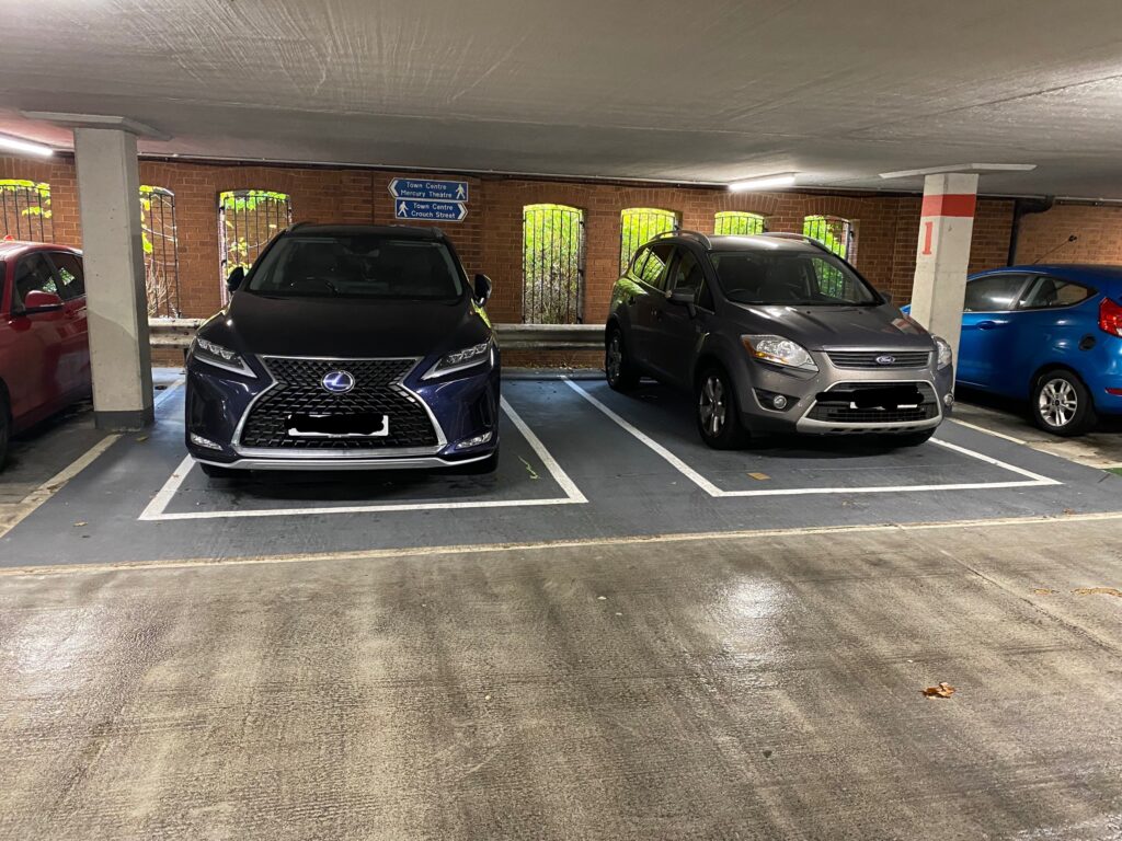 Photograph of improvement works in St Mary's Car Park in Colchester